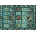 thumbnail image 1 of Ahgly Company Indoor Rectangle Abstract Light Blue Modern Area Rugs, 2' x 4', 1 of 4