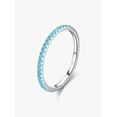 thumbnail image 1 of Turquoise Decor Silver Ring Gift For Women, 1 of 5