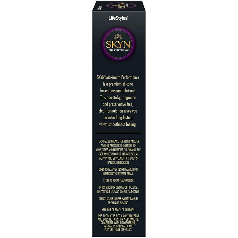 Lifestyles Skyn Maximum Performance Condom Compatible Extra Long Lasting  Personal Lubricant 2.7 Oz - Walmart.com