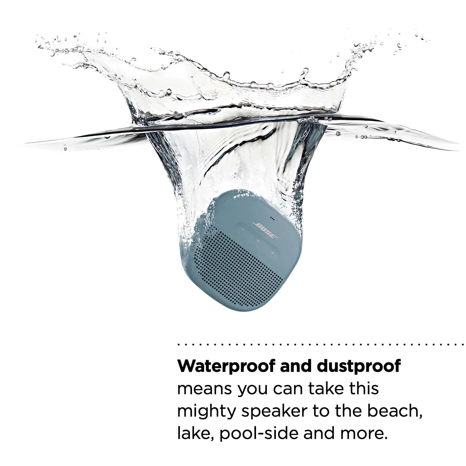 Bose SoundLink Micro Waterproof Wireless Bluetooth Portable Speaker, Stone Blue  (图5)