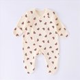 thumbnail image 2 of CAUYDY Newborn Girl Pajamas Baby Long Sleeve Clothes for Boy Infant Soft Jumpsuit Fall Winter Preemie One-Pieces 0 3 6 9 12 18 24 Months Sizes 0-1 Months,Purple, 2 of 4