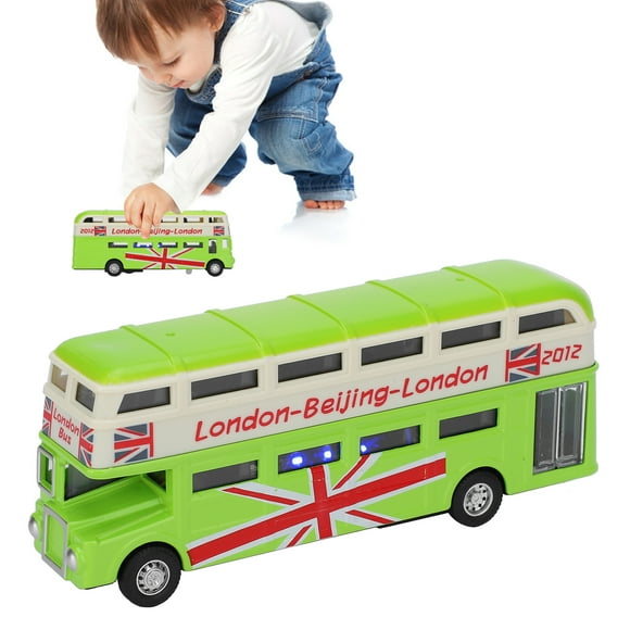 Wchiuoe Bus Toy, Safe 1:90 Children Bus Toy, Exquisite Workmanship For Decoration Kids Children Collection