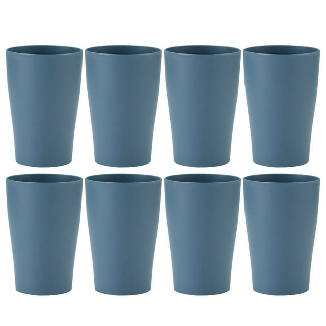 Ikeay Cup*8, Pp Plastic Cups Gargle Cups Cold Water Cups Children's Tableware Cups Set Wash Cups, Glass&Bottle