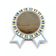 thumbnail image 1 of Oxido de hierro oxidado aspera textura Vintage Insignia broche Medalla ganadora, 1 of 3