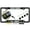Black - Style 1, variant on [Officially Licensed Product] - U.S. Army Proud Parent - Domed Custom-Made Personalized Narrow (Thin) Top 4 Hole Metal Car License Plate Frame with Free caps