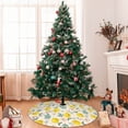 thumbnail image 7 of Sikiie Flowers and Butterflies 30-48 inches {designName} Print Christmas Tree Skirt Snowman Xmas Tree Skirt with Edge Christmas Decorations for Holiday Party30", 7 of 7