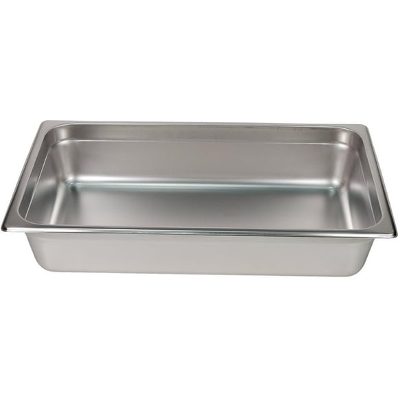 1/1 Full Size 4&quot; Deep Stainless Steel 25 Gauge Steam Table Pans, 1 Count