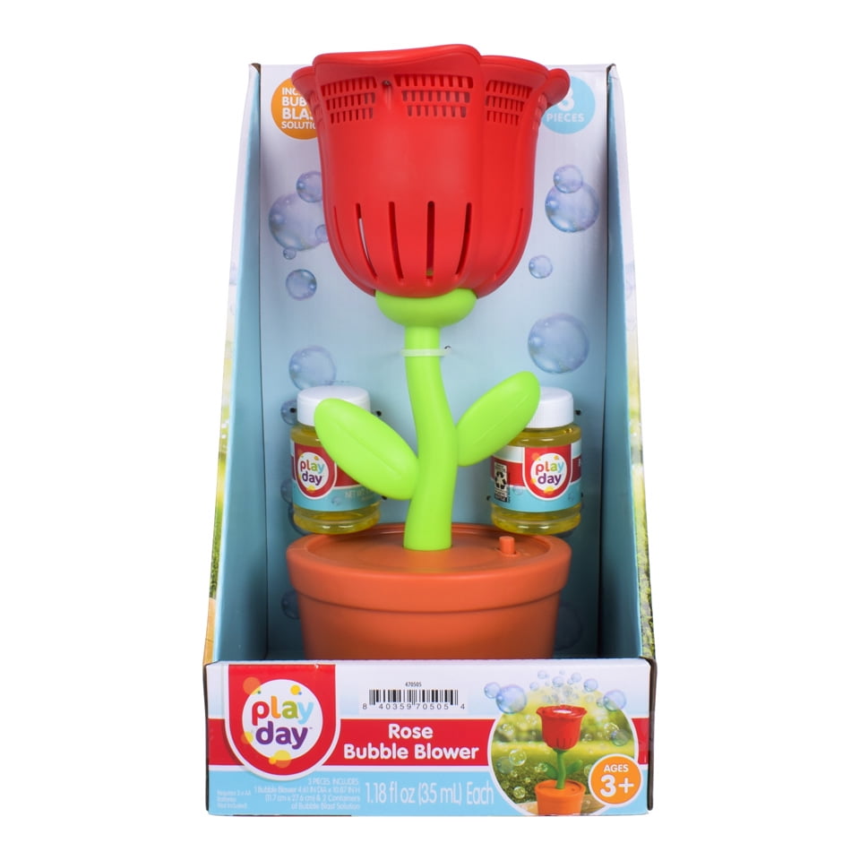 Play Day Bubble Flowers Rose Bubble Blowing Toy, Children Ages 3+  (图4)