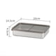 thumbnail image 2 of Contenedor de Almacenamiento de Alimentos Caja de Almacenamiento de Cocina de Acero Inoxidable con Tapa A Prueba de Fugas Accesorios de Cocina 800ML, 2 of 5