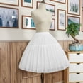 thumbnail image 6 of Aellinatey 50s Petticoat Skirt Rockabillys Dress Crinoline Tutus Underskirts for Womens, 6 of 11