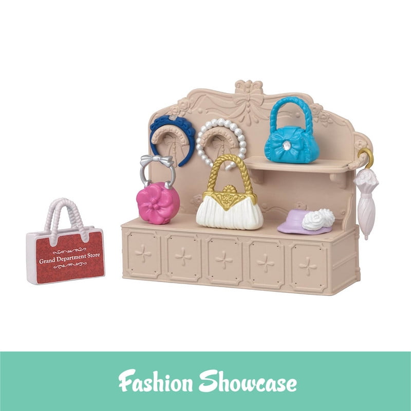Calico Critters Town Series Grand Department Store Gift Set, Fashion Dollhouse Playset with Figure, Shops and Accessories