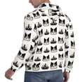 thumbnail image 3 of Hoodies for Men - Minimalist Cute Cartoon Cat Face Long Sleeve Comfrt Men'S Fashion Hoodies & Sweatshirts, Sweatshirts for Men Hoodies Pullover Clothing Clothes with Pouch, 3 of 7