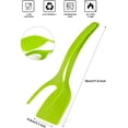thumbnail image 3 of Rungungde 2 in 1 Spatula and Tongs - 2 in 1 Grip and Flip Spatula Tongs Egg Flipper Tong, Non-Stick Silicone Fried Grip Flip Tongs for Pancake Fish French Toast Omelet Making, 3 of 7