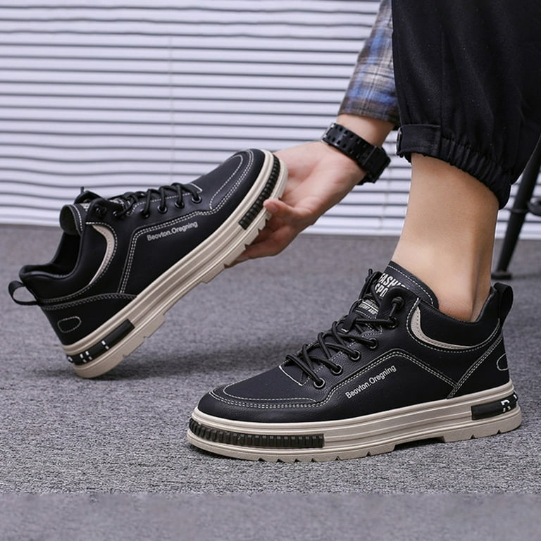 Gray leather best sale slip on sneakers