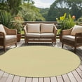 thumbnail image 5 of Yellow Solid Color Round Area Rugs Collection 6', Aesthetics Contemporary Luxury Non Slip Indoor Circular Throw Runner Rug Floor Mat Carpet for Living Room Dining Table Bedroom Nursery, 5 of 9