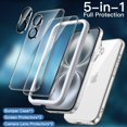 thumbnail image 3 of Funda JeTech 5 en 1 para iPhone 16 de 6.1 pulgadas con protectores, 3 of 7
