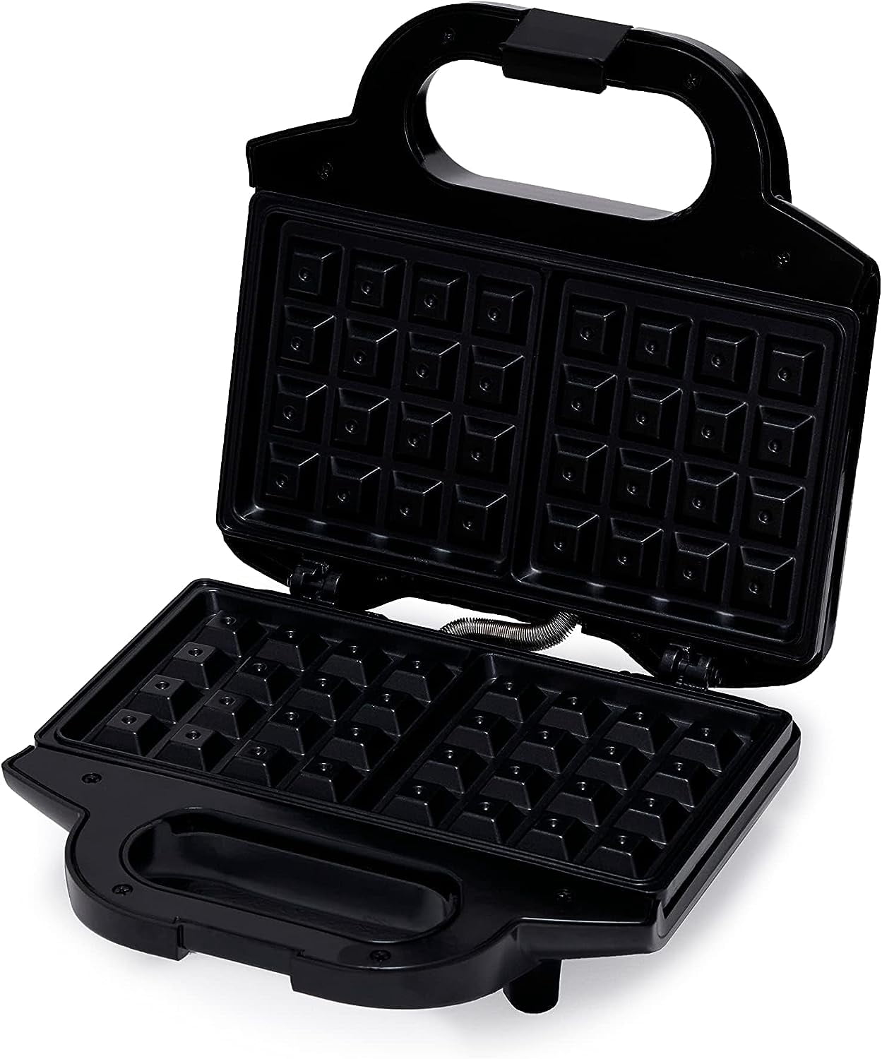 2-Slice Waffle Maker with Non-Stick Coating, Easy to Clean, 700W, Black