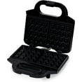 thumbnail image 4 of Basics 2-Slice Waffle Maker with Non-Stick Coating, Easy to Clean, 700W, Black, 4 of 4