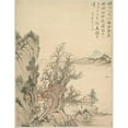 thumbnail image 3 of Tsubaki Chinzan 19x24 Black Modern Framed Museum Art Print Titled - Dwelling by the Shore (1847), 3 of 5