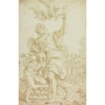 thumbnail image 2 of After Domenico Piola 13x18 Gold Ornate Wood Frame and Double Matted Museum Art Print Titled - Sacrifice of Isaac, 2 of 4