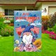thumbnail image 3 of 4 de Julio Decoraciones Jardín Al Aire Libre Bandera Día de la Independencia 4 de Julio Americano Patriótico Terraza de la Familia Decoración de la Fiesta Del Porche Terraza Colgante Vertical 12x18 Pu, 3 of 6