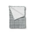 thumbnail image 2 of Abstract Soft Flannel Fleece Blanket, Modern Checkered Motif in Soft with Geometric Effects Symmetry Fashion Image, Cozy Plush for Indoor and Outdoor Use, 70" x 90", Pale Blue Grey, by Ambesonne, 2 of 5