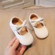 thumbnail image 5 of Puntoco Primavera Y Otoño Nuevo Estilo Zapatos De Suela Blanda Para Niños Grandes Zapatos Para Bebés Pequeños Zapatos De Cuero Pequeños De Princesa Con Lazo Zapatos De Cuero Para Niñas Blanco 29, 5 of 5