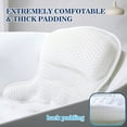 thumbnail image 3 of Prichor Bath Pillow – Bathtub Pillow for Neck and Back Support – Luxury Bath Pillows for Tub with Soft 4D Mesh Fabric and Non-Slip Suction Cups – Relaxing Bath Accessories – Spa Gifts, 3 of 6