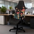 thumbnail image 5 of Whosucclay Mushroom Butterfly Daisy Star Print Gaming Chair Cover Stretchable Rotating Desk Chair Protector Cover with Armrest Slipcovers Washable Slipcover for Office & Gaming Chairs, 5 of 8
