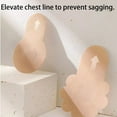 thumbnail image 5 of 5 Pairs Single Uses Breast Lifting Tape Breathable Nonwoven Fabric Adhesive Nipple Covers Pasties Push Up Nipple Petals, 5 of 9