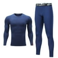 thumbnail image 7 of Ulanda Boy’s Thermal Underwear Set Kid’s Winter Base Layer Fleece Lined Compression Shirt Pant (Blue, 11-12 Years), 7 of 7
