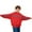 Z01-Red, variant on YAYUBA Sweatshirts for Kids I Love You This Much Print Hoodie, Casual Long-Sleeve Pullover for Daily Wear & Fashion Statement