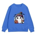 thumbnail image 4 of Ccpelsie Boy Sweater Toddler Kids Warm Crewneck Sweatshirt Pullover Fall Winter Clothes Outfits for Kids(Blue,10-11 Years), 4 of 4