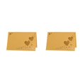 thumbnail image 4 of Bewildely 50 unids/set experiencia memorable con corazón hueco nombre lugar tarjetas corazón ahuecado tarjeta de identificación dorada dorado 2Conjunto, 4 of 6