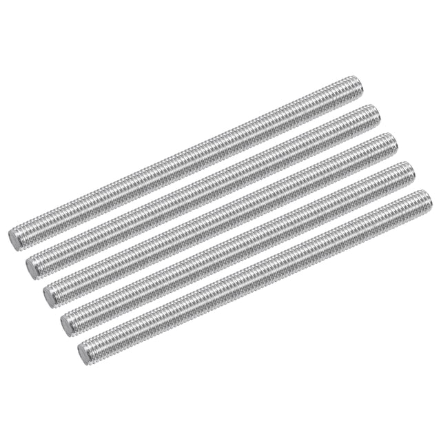 Uxcell Lot de 10 M10 x 150mm Tige Entièrement Filetée Filetage Main Droite, Pas de Filetage 1,5