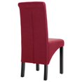 thumbnail image 3 of vidaXL Chaises de Salle à Manger 2 pcs Tissu Rouge Vin, 3 of 5