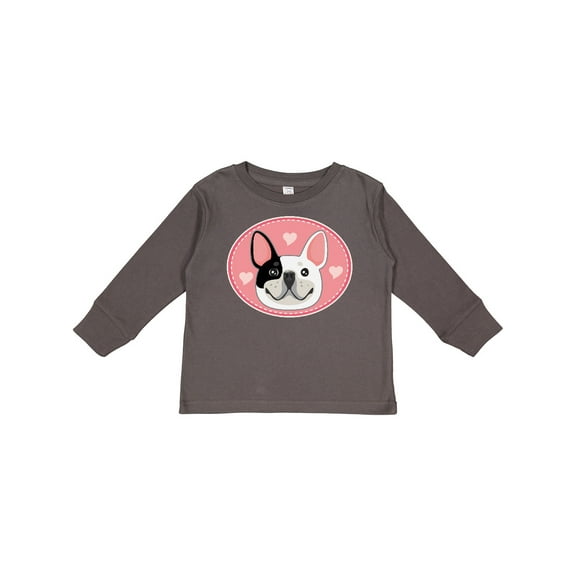 Inktastic French Bulldog Dog Girls Long Sleeve Toddler T-Shirt