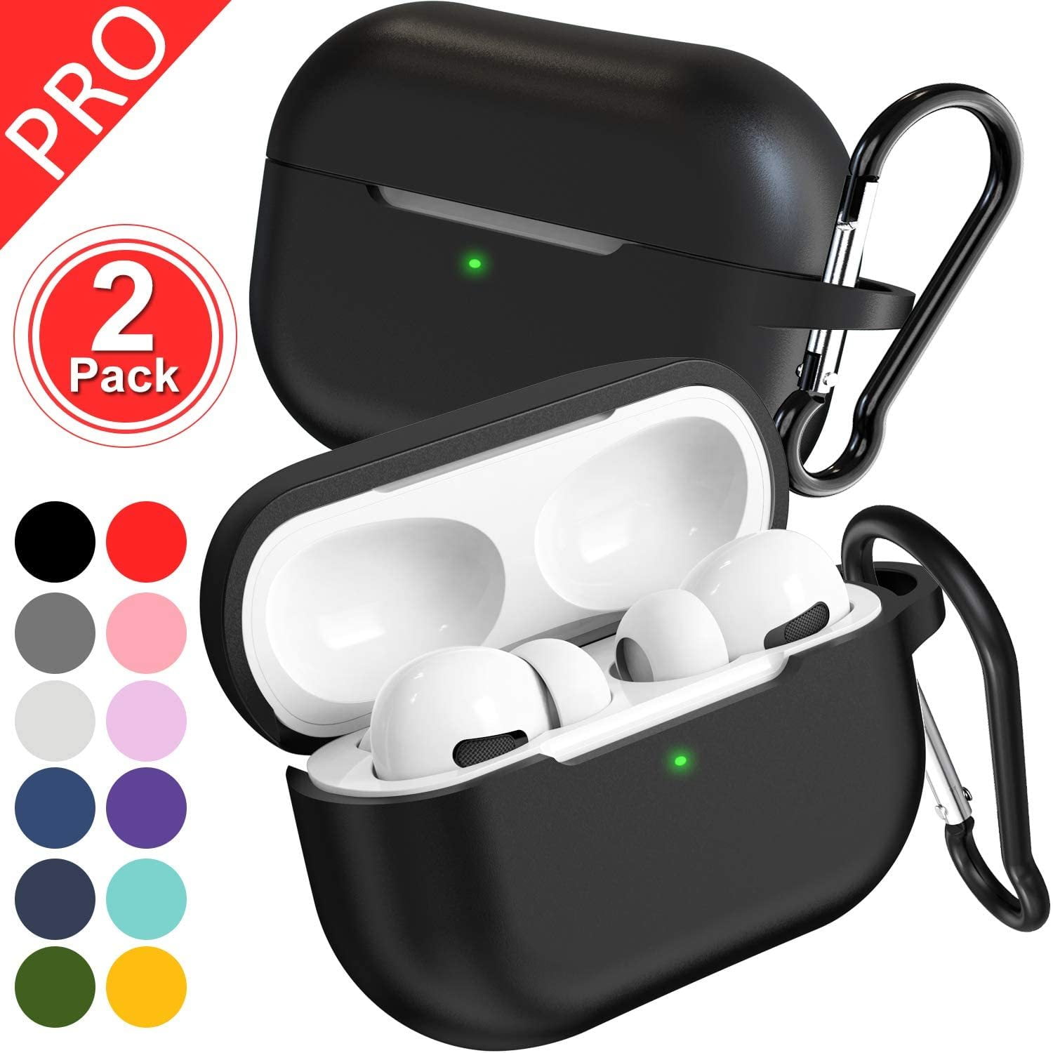 Shockproof Apple AirPod Pro Case 2 Pack
