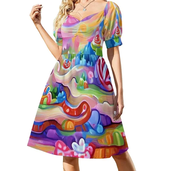 Sere Candyland Sleeveless luxury woman party dress Woman fashion dress summer02 wom