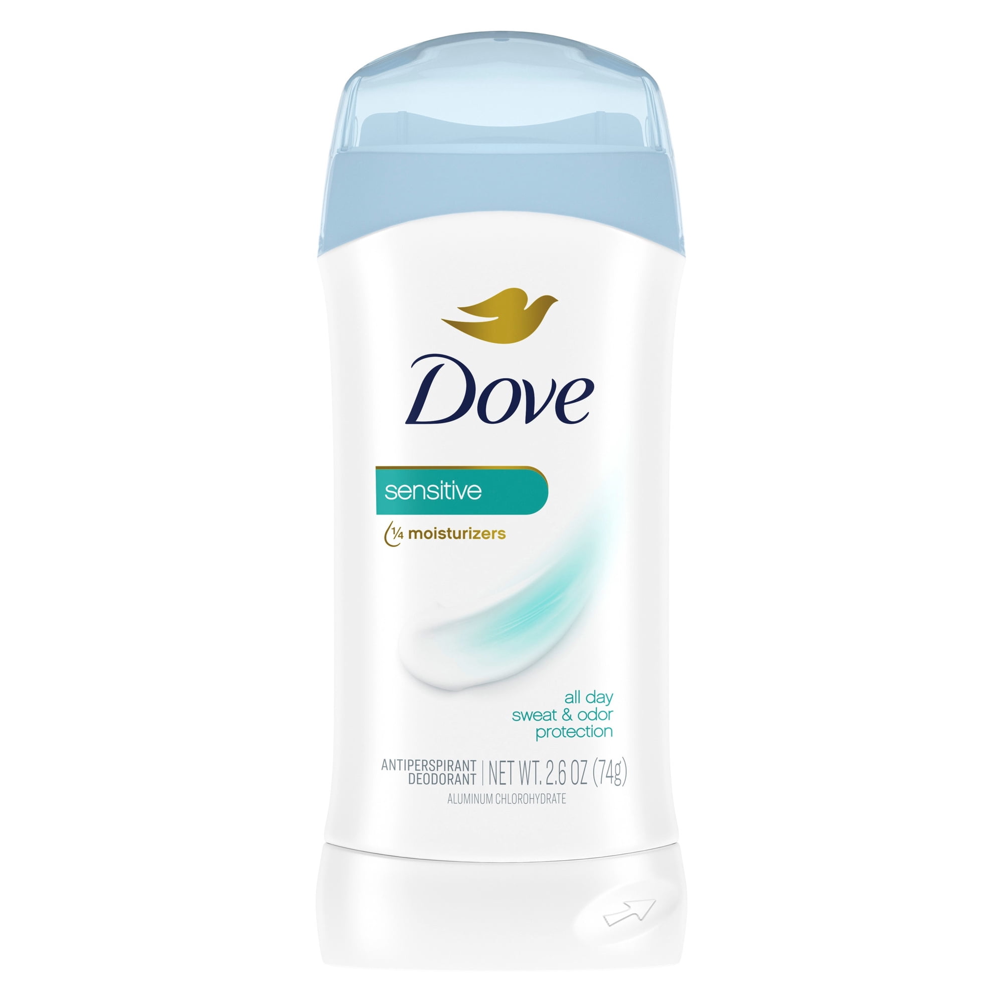 Dove Invisible Solid Antiperspirant Deodorant Stick For Women, Sensitive, For 48H Underarm Sweat & Odor Protection, 2.6 oz
