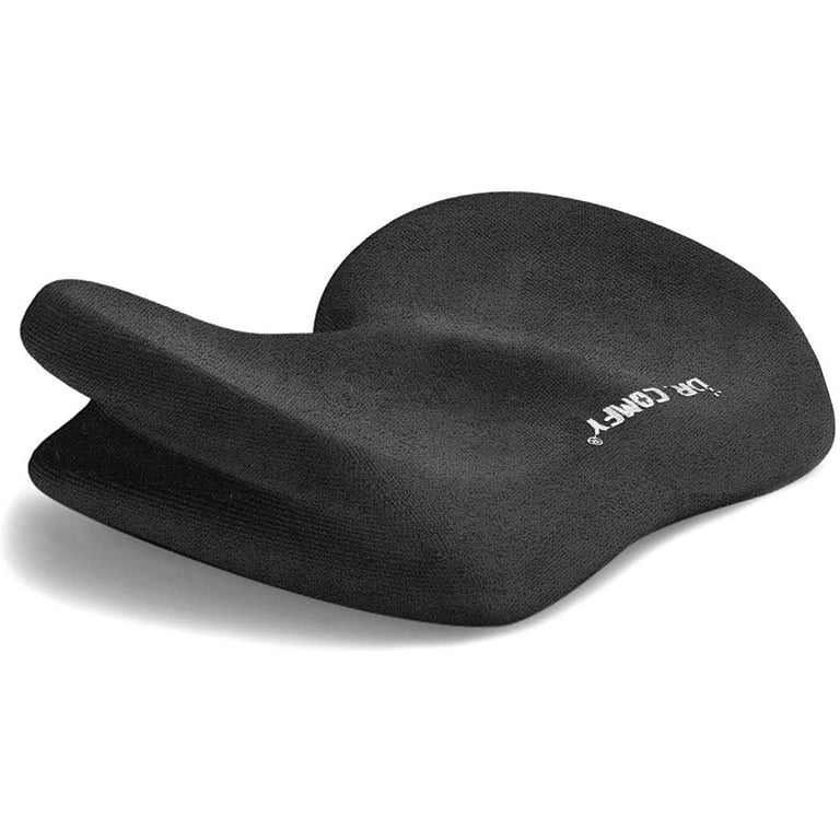 QYILAY Leather Car Memory Foam Heightening Seat Cushion for Short People  Driving,Hip(Coccyx/Tailbone) and Lower Back Pain Relief Butt Pillows,for