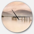 thumbnail image 1 of DesignArt Loch Lomond Jetty and Mountains Large Wall Clock, 1 of 2