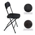 thumbnail image 3 of Pack 10 Pzs Silla Plegable Color Negro Jardin Eventos Nube, 3 of 5