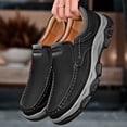 thumbnail image 3 of Men's Supportive Slip-On shoes- Imitation leather Comfortable Walking Shoes with Anti-Slip Sole for Driving & Casual Wear, 3 of 11