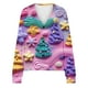 thumbnail image 5 of Puntoco Chaqueta Informal Con Botones Y Estampado Navideño Para Mujer, 5 of 5