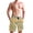 Orange Slice and Leaf, variant on Dailycode Men's Quick Dry Swim Trunks Beach Shorts Casual Summer Board Shorts with Pockets, Hand Painted Tropical Leaf