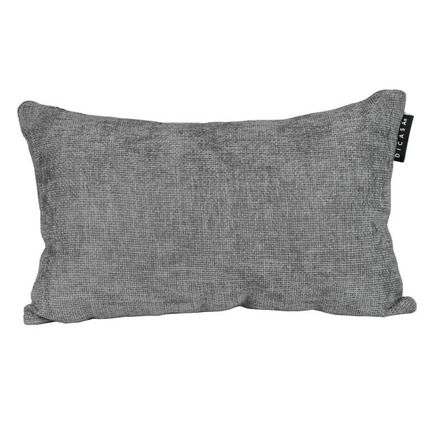 Cojin Riñonera Decorativa Rectangular Manhattan Gris Oscuro