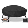 thumbnail image 4 of FFIY Housse de Foyer Ronde Imperméable Robuste, Protection Complète pour Patio Extérieur, Protection Toutes Saisons - Noir, 4 of 7