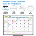 thumbnail image 3 of JILhome Dry Erase Calendar Whiteboard for Wall, 35" x 23" Magnetic Calendar White Board, Whiteboard Calendar with Tray for Planning, Drawing, to Do List, Black Aluminum Frame, 3 of 8