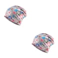 thumbnail image 3 of Qarigey Beanie Hat Pre-Atado Hijab Turbante Ajustable Head Wrap Protección para los oídos Hairband Caps Hair Styling Bonnet Grey flower flor gris 2piezas Qarigey CBP384760, 3 of 5